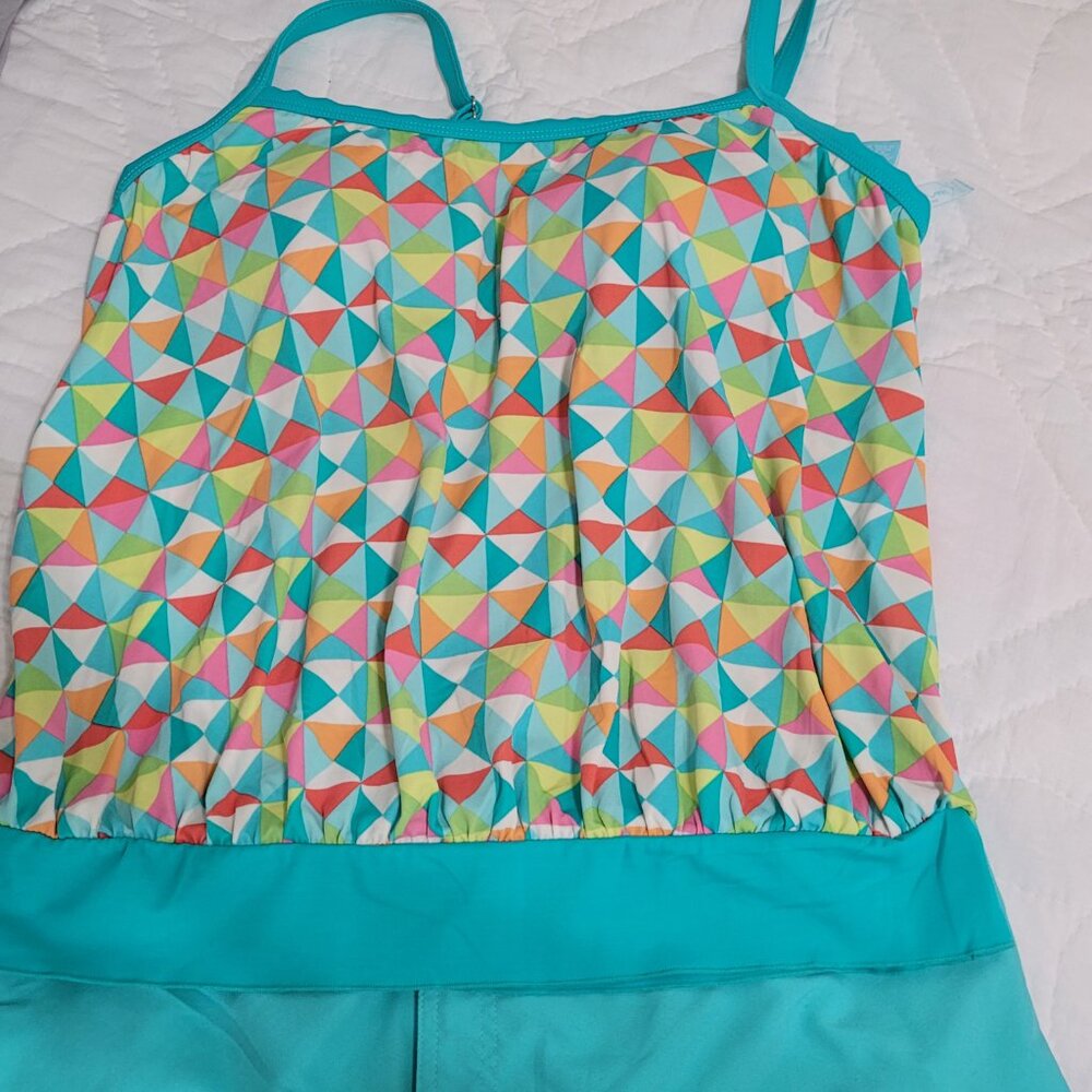 Kim Rogers 2 Piece Boy Short SwimSuit - Picture 2 of 15